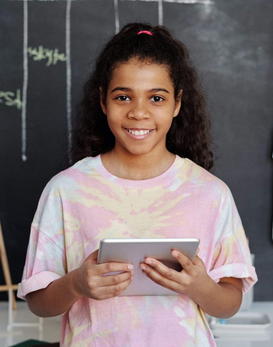 Girl with Tablet